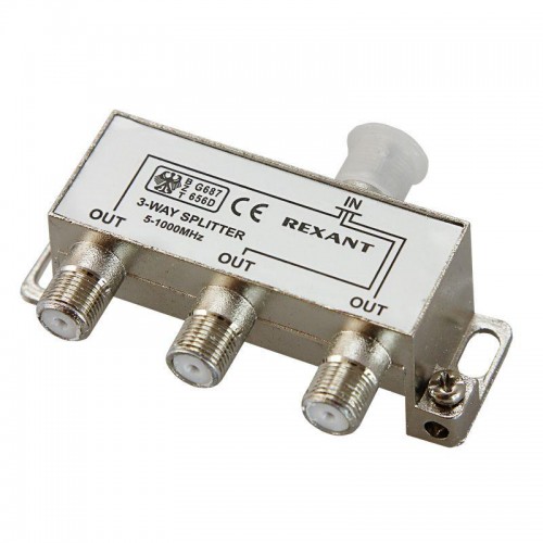 Делитель антенный F-типа на 3 TV 5-1000МГц блист. Rexant 06-0041-C