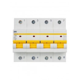 Выключатель автоматический модульный 4п C 80А 15кА ВА47-150 KARAT IEK MVA50-4-080-C