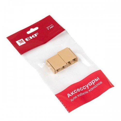 Соединитель на стык 20х10 под свет. дерево Plast PROxima (уп.4шт) EKF conl-20-10x4