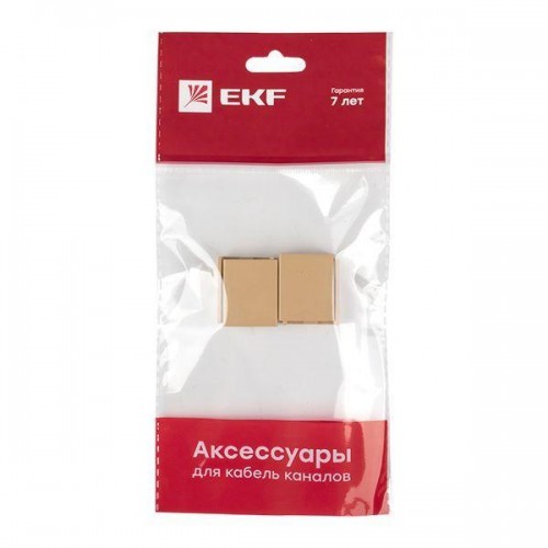 Соединитель на стык 20х10 под свет. дерево Plast PROxima (уп.4шт) EKF conl-20-10x4