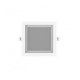 Светильник светодиодный Glass 18Вт 3000К IP20 1390лм 220-240В ДВО квадрат с декоративн. стеклом бел. GAUSS 948111118