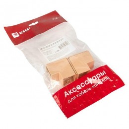 Поворот на 90град. 25х25 под свет. дерево Plast PROxima (уп.4шт) EKF abl-25-25x4