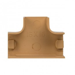 Угол T-образный 16х16 под свет. дерево Plast PROxima (уп.4шт) EKF tchl-16-16x4