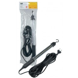 Светильник светодиодный переносной ДРО 2060 IP44 шнур 10м черн. IEK LDRO1-2060-04-10-K02