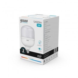 Лампа светодиодная Elementary 60Вт T160 цилиндр 4000К нейтр. бел. E27 5400лм GAUSS 63226