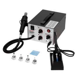 Станция паяльная (паяльник + термофен) 150-500град.C (R852) Rexant 12-0723