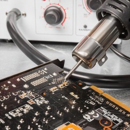 Станция паяльная (паяльник + термофен) 150-500град.C (R852) Rexant 12-0723