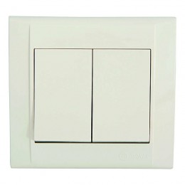 Выключатель 2-кл. СП Defne 10А IP20 крем. Makel 42010003