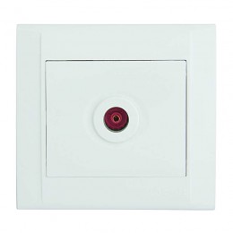 Розетка телевизионная оконцевая TV СП Defne 16А IP20 бел. Makel 42001027