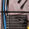 Хомут кабельный 9х260 усиленный с двойн. горизонтальным замком nylon-12 черн. (уп.100шт) Rexant 07-0269