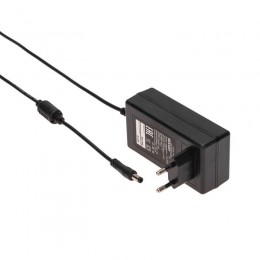 Источник питания 220В AC/24В DC 1А 24Вт с DC разъемом подключения 5.5х2.1 без влагозащ. IP23 Rexant 201-024-3