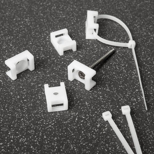 Площадка для крепления стяжки 22х16мм (ПС-2) бел. (уп.10шт) Rexant 07-2102-10