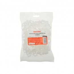Площадка для крепления стяжки 29х15мм (ПС-2) бел. (уп.100шт) Rexant 07-2104