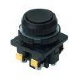 Выключатель кнопочный КЕ-011 У3 исп.2 1НО+1НЗ цилиндр 10А IP40 660В черн. Электротехник ET502424