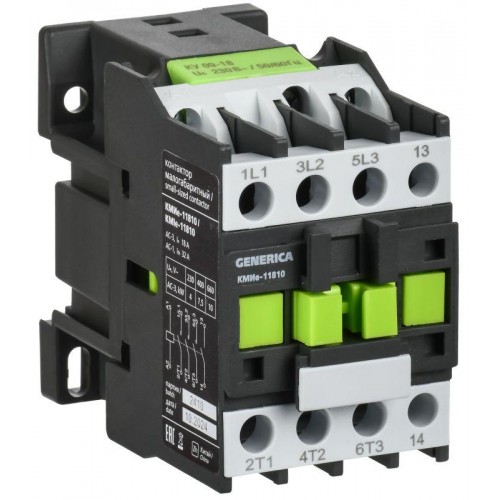 Контактор КМИе-11810 18А 36В/АС3 1НО GENERICA KKME11-018-036-10