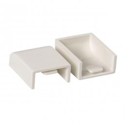 Заглушка 20х10 бел. Plast PROxima (уп.4шт) EKF ecw-20-10x4