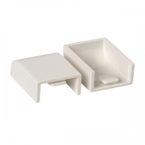 Заглушка 20х10 бел. Plast PROxima (уп.4шт) EKF ecw-20-10x4