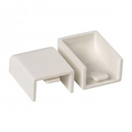 Заглушка 25х16 бел. Plast PROxima (уп.4шт) EKF ecw-25-16x4