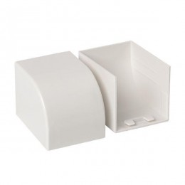 Заглушка 40х40 бел. Plast PROxima (уп.4шт) EKF ecw-40-40x4