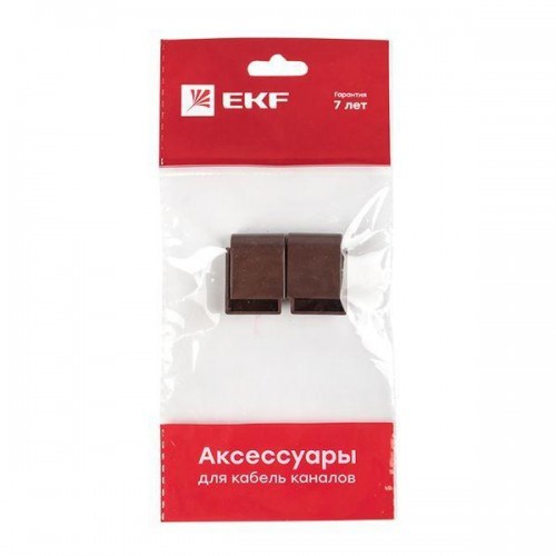 Заглушка 20х10 под темн. дерево Plast PROxima (уп.4шт) EKF ecd-20-10x4