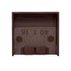 Заглушка 40х16 под темн. дерево Plast PROxima (уп.4шт) EKF ecd-40-16x4