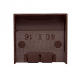 Заглушка 40х16 под темн. дерево Plast PROxima (уп.4шт) EKF ecd-40-16x4