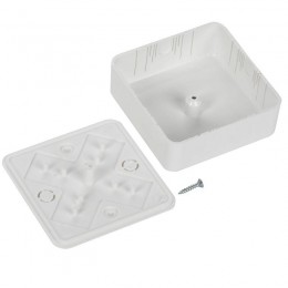 Коробка распаячная ОП КМ 75х75х28 бел. IEK UKO10-075-075-028-K01-E