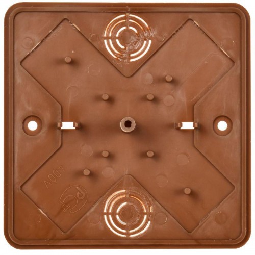 Коробка распаячная ОП КМ 100х100х44 дуб IEK UKO10-100-100-044-K24-E