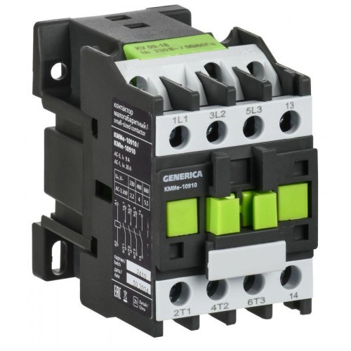 Контактор КМИе-10910 9А 24В/АС3 1НО GENERICA KKME11-009-024-10