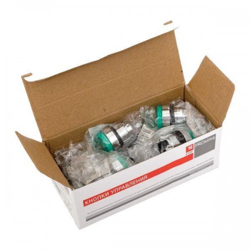 Механизм кнопки исполнительный XB4 зел. выпирающая возвратный без фиксации без подсветки PROxima EKF XB4BL-G