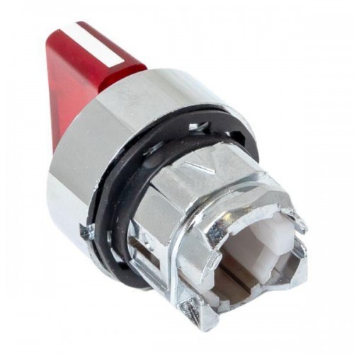 Механизм переключателя исполнительный ХB4 красн. на 3 положения возвратный без фиксации с подсветкой с короткой ручкой PROxima EKF XB4BD3L-R