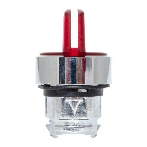 Механизм переключателя исполнительный ХB4 красн. на 3 положения возвратный без фиксации с подсветкой с короткой ручкой PROxima EKF XB4BD3L-R