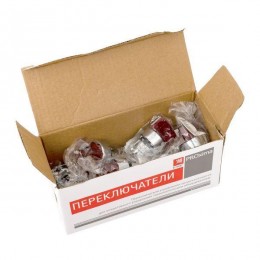 Механизм переключателя исполнительный ХB4 красн. на 2 положения с фиксацией с подсветкой с короткой ручкой PROxima EKF XB4BD2FL-R