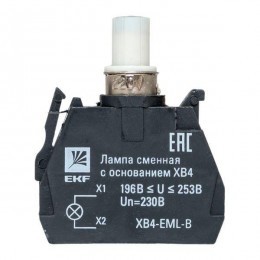 Лампа сменная с основанием XB4 син. 230В PROxima EKF XB4-EML-B