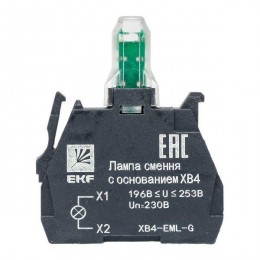 Лампа сменная с основанием XB4 зел. 230В PROxima EKF XB4-EML-G