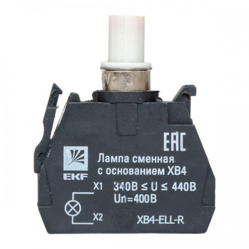 Лампа сменная с основанием XB4 красн. 400В PROxima EKF XB4-ELL-R