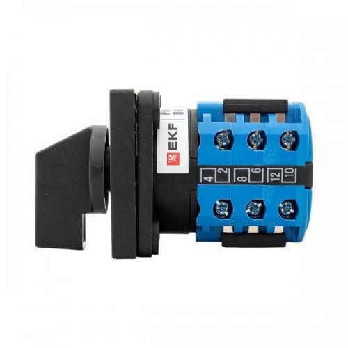 Переключатель кулачковый ПК-1-94 4п 10А для амперметра EKF pk-1-94-10