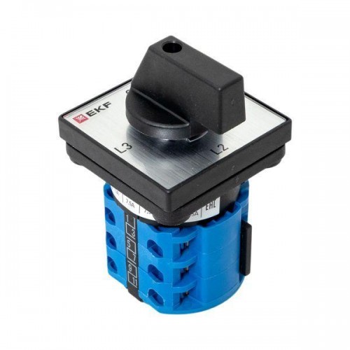 Переключатель кулачковый ПК-1-94 4п 10А для амперметра EKF pk-1-94-10