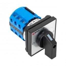 Переключатель кулачковый ПК-1-94 4п 10А для амперметра EKF pk-1-94-10