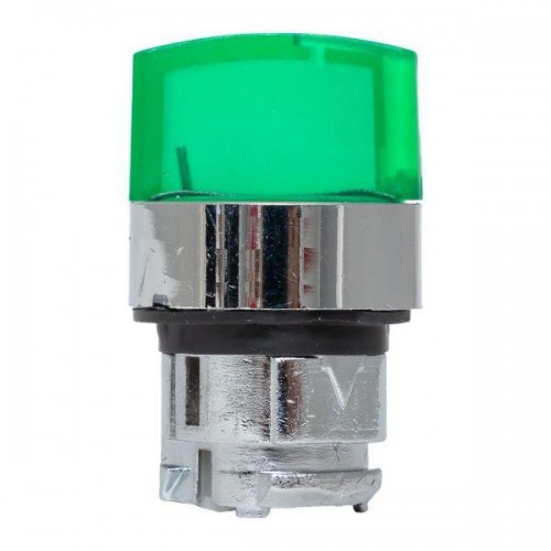 Механизм переключателя исполнительный ХB4 зел. на 2 положения возвратный без фиксации с подсветкой с короткой ручкой PROxima EKF XB4BD2L-G