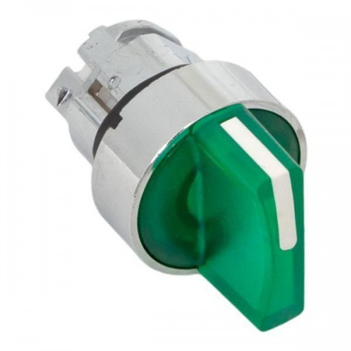 Механизм переключателя исполнительный ХB4 зел. на 2 положения возвратный без фиксации с подсветкой с короткой ручкой PROxima EKF XB4BD2L-G
