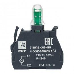 Лампа сменная с основанием XB4 син. 24В PROxima EKF XB4-ESL-B
