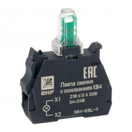 Лампа сменная с основанием XB4 желт. 24В PROxima EKF XB4-ESL-Y