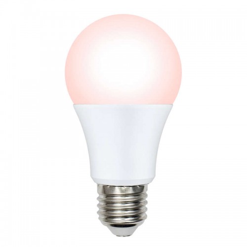 Лампа светодиодная LED-A60-9W/SCEP/E27/FR/DIM IP65 PLO65WH для яйценоскости диммир. Uniel UL-00003189