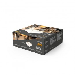 Светильник светодиодный Backlight 3+3Вт 3000К IP20 350лм d105х40мм ДБО квадрат потолочный накладной 3 режима работы GAUSS BL220