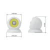 Фонарь SB-802 подсветка с датчиком движения Сфера-2 COB 3хAAA 360г магнит карт (20/80/336) ЭРА Б0036608