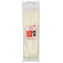 Хомут кабельный 7.6х400 тройной замок нейл. бел. (уп.100шт) Rexant 67-0400-8