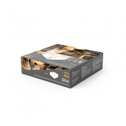 Светильник светодиодный Backlight 6+3Вт 3000К IP20 540лм d145х40мм ДБО квадрат потолочный накладной акрил GAUSS BL222