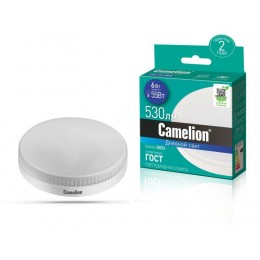 Лампа светодиодная LED6-GX53/865/GX53 6Вт 220В Camelion 13617