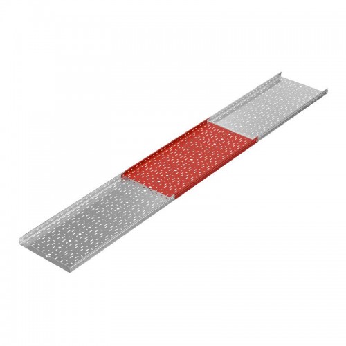 Лоток листовой перфорированный 500х50 L2000 сталь 1мм 